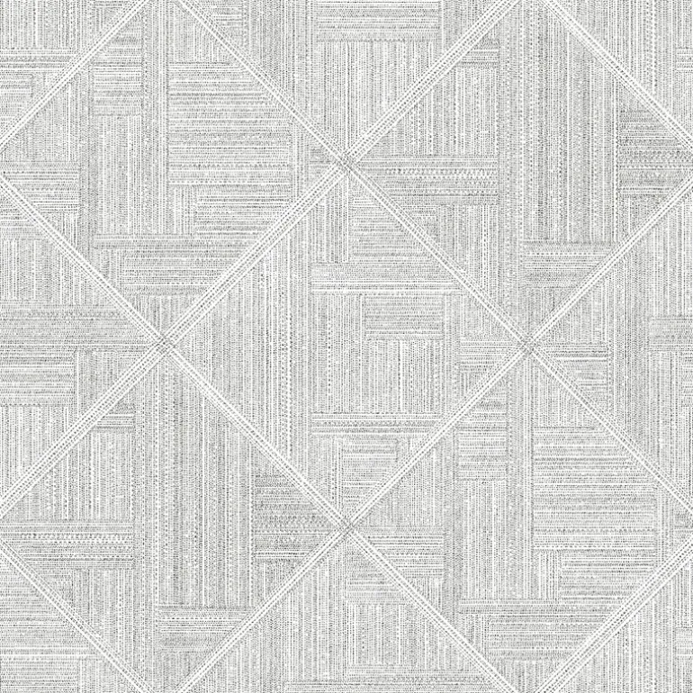 2975-26208 Cade Grey Geometric Wallpaper