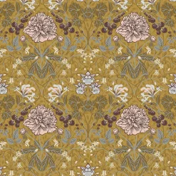 2948-28016 Celestine Mustard Floral Wallpaper