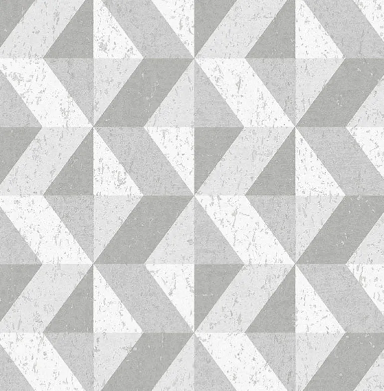 2896-25314 Cerium Grey Concrete Geometric Wallpaper