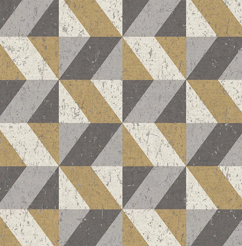 2896-25311 Cerium Moss Concrete Geometric Wallpaper
