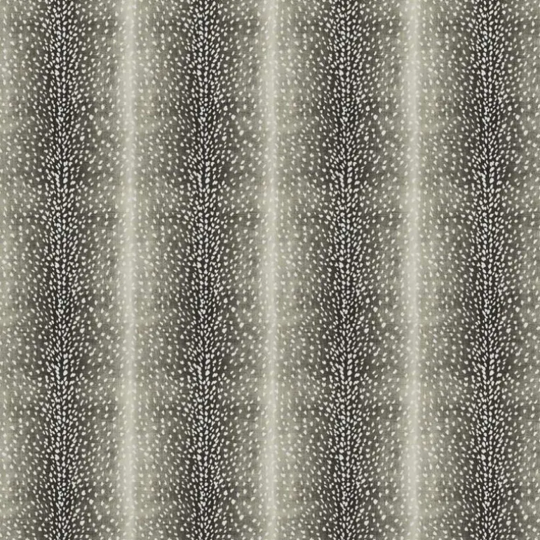 04242 Charcoal Spotted Antelope Stripe Vern Yip Trend Fabric