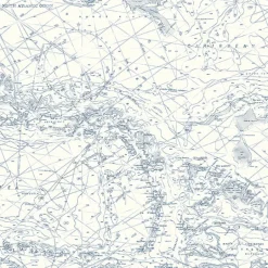 3120-16178 Charts Navy Map Wallpaper