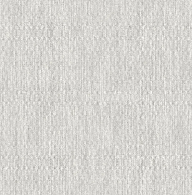 2903-25288 Chenille Light Grey Faux Linen Wallpaper