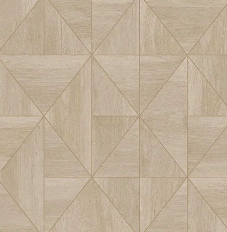 2896-25323 Cheverny Beige Wood Tile Wallpaper