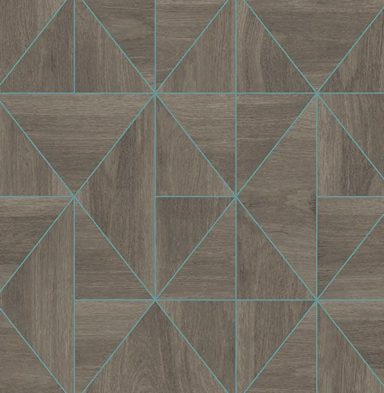 2896-25322 Cheverny Brown Wood Tile Wallpaper