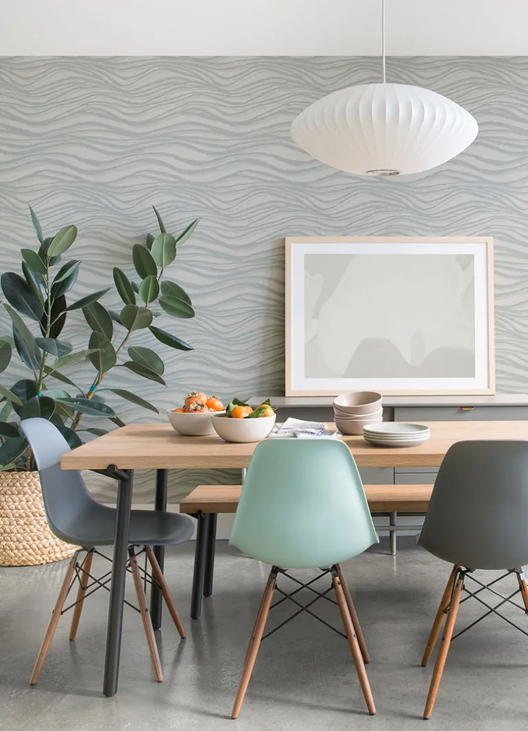 2975-87364 Chorus Seafoam Wave Wallpaper