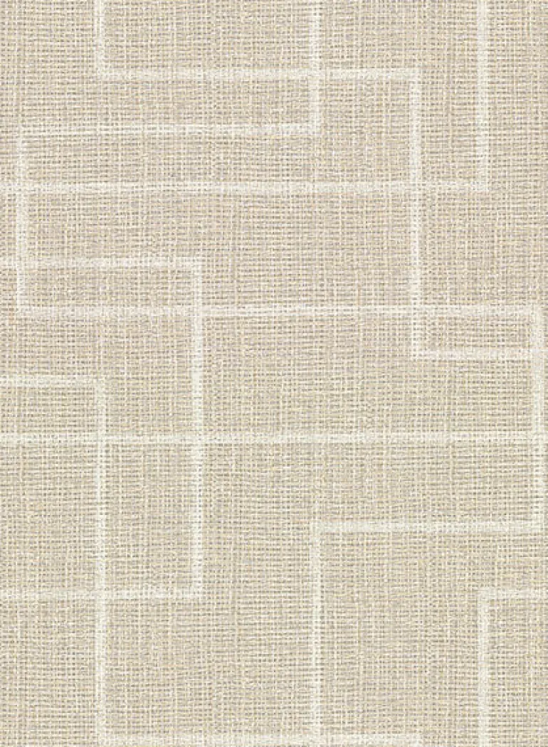 2921-50505 Clarendon Wheat Geometric Faux Grasscloth Wallpaper