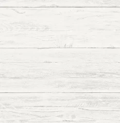 2922-22307 Colleen White Washed Boards Wallpaper