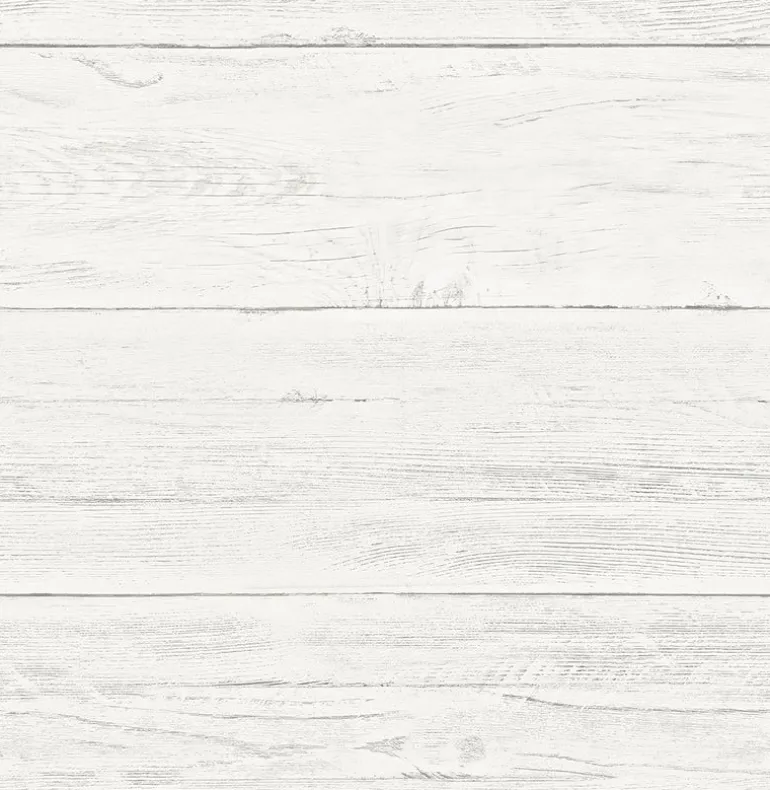 2922-22307 Colleen White Washed Boards Wallpaper