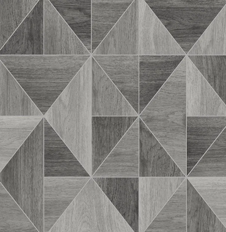 2836-24963 Corin Grey Wood Geometric Wallpaper