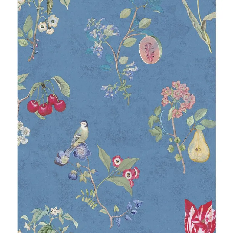 375025 Danique Sky Blue Garden Wallpaper