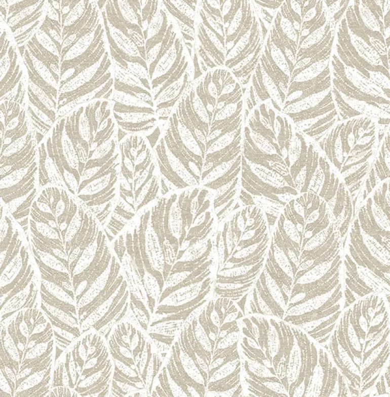2964-25926 Del Mar Beige Botanical Wallpaper