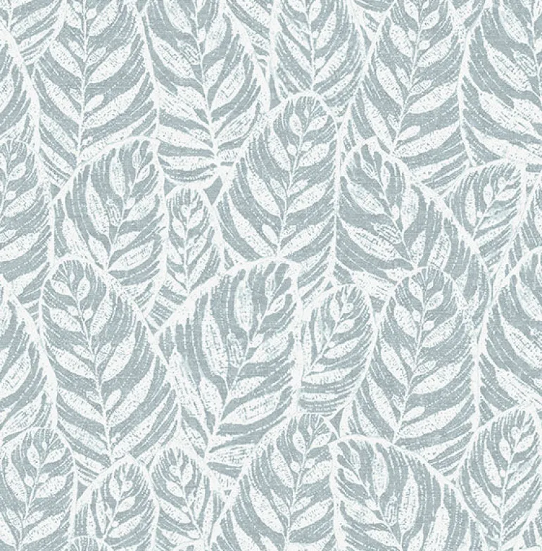 2964-25924 Del Mar Light Blue Botanical Wallpaper