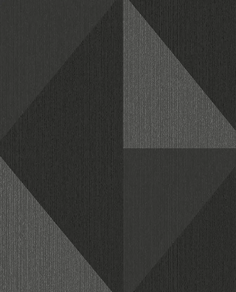 395824 Diamond Silver Tri-Tone Geometric Wallpaper