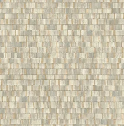 2908-24959 Dobby Gold Geometric Wallpaper
