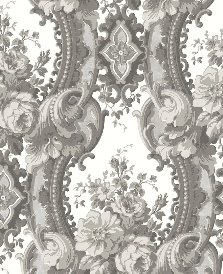 2763-24217 Dreamer Grey Damask Wallpaper