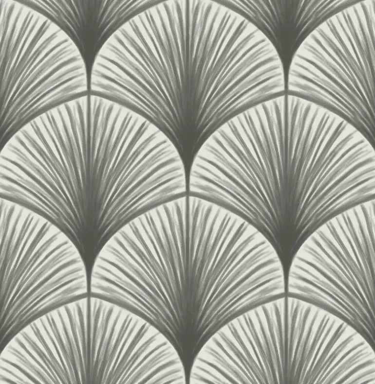 2763-24230 Dusk Grey Frond Wallpaper