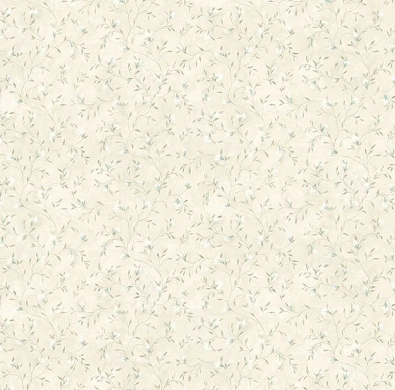 3119-21616 Eleanor Light Grey Folk Botanical Trail Wallpaper