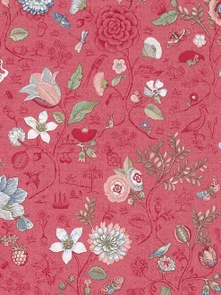 375004 Espen Red Floral Wallpaper