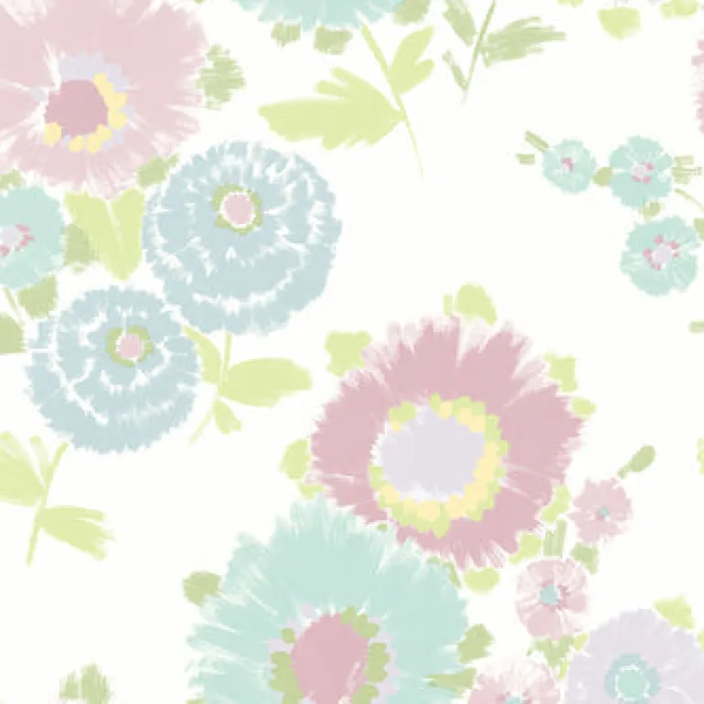 4081-26325 Essie Pastel Painterly Floral Wallpaper