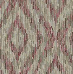 2763-24220 Ethereal Red Ogee Wallpaper