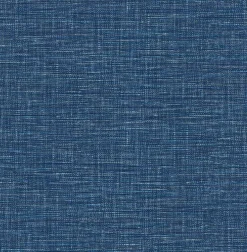 2969-24120 Exhale Dark Blue Woven Texture Wallpaper