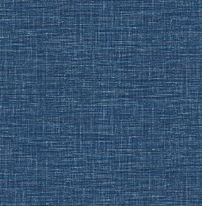 2744-24120 Exhale Denim Faux Grasscloth Wallpaper