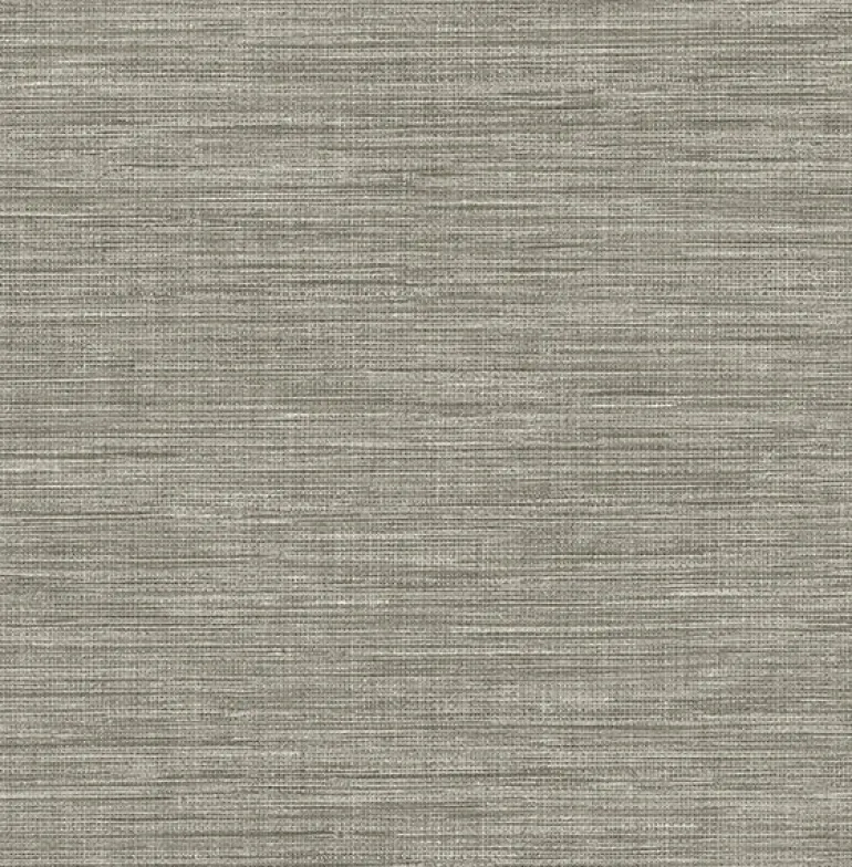 2744-24119 Exhale Grey Faux Grasscloth Wallpaper