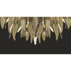 307411 Fancy Feather Black Wall Mural