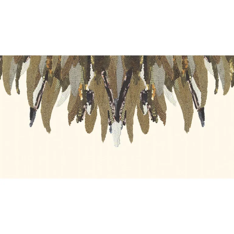 307410 Fancy Feather Cream Wall Mural