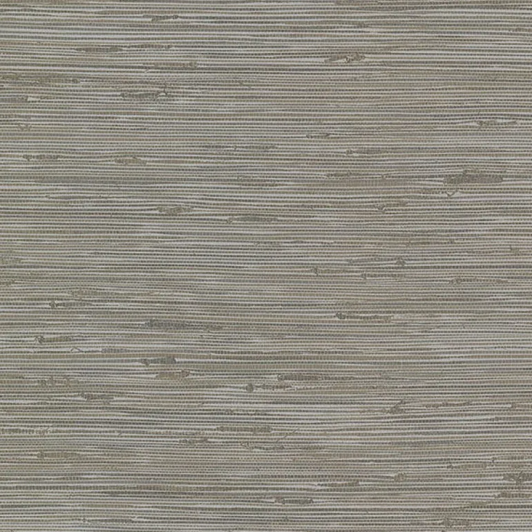 2904-24416 Fiber Taupe Faux Grasscloth Wallpaper