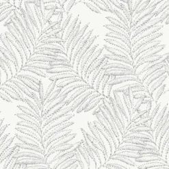 2973-90505 Finnley Grey Inked Fern Wallpaper