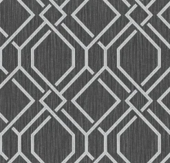 4025-82519 Frege Charcoal Trellis Wallpaper