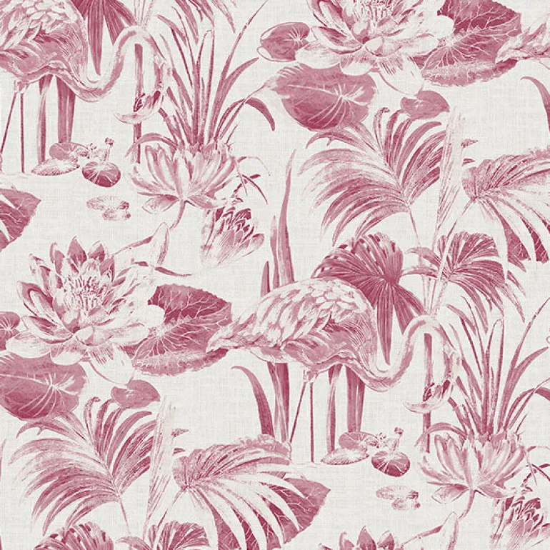 2861-87524 Frolic Magenta Lagoon Wallpaper