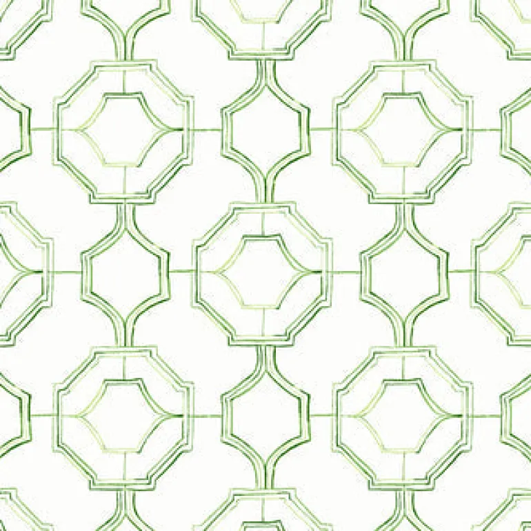 4081-26316 Gallina Green Trellis Wallpaper