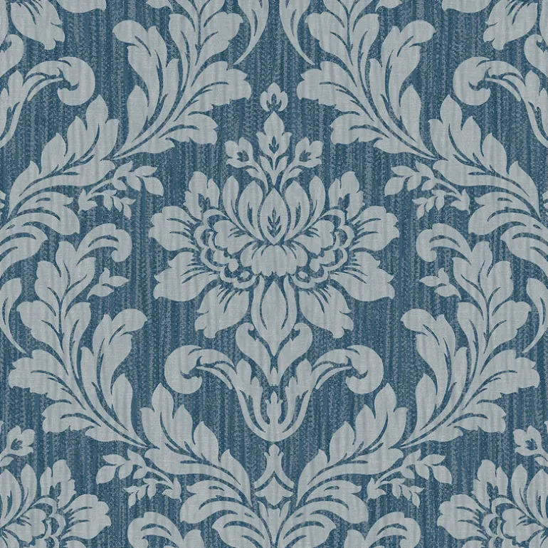 4025-82511 Galois Blue Damask Wallpaper
