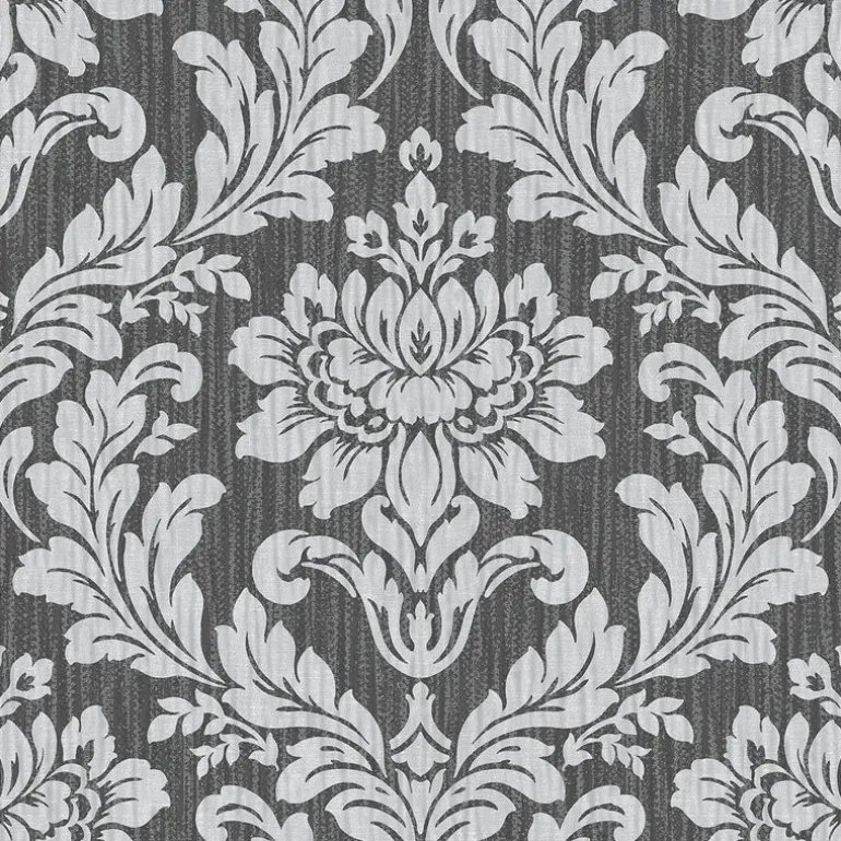 4025-82517 Galois Silver Damask Wallpaper