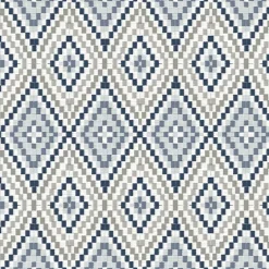 3118-12713 Ganado Navy Geometric Ikat Wallpaper