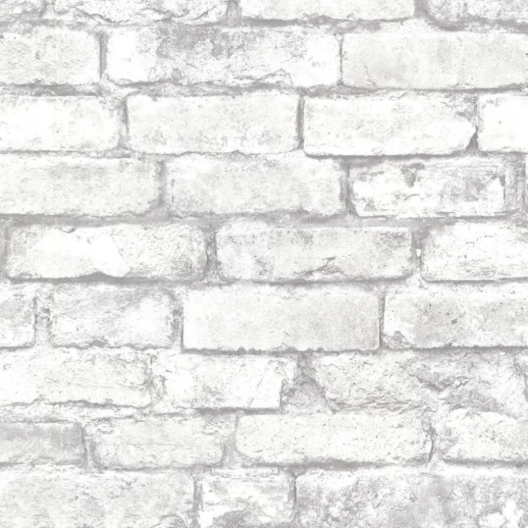 2767-21261 Garett Off-White Brick Wallpaper