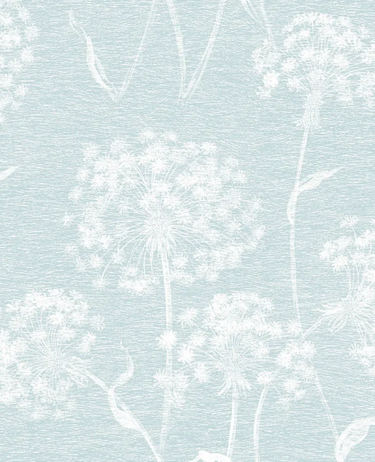 2814-24576 Garvey Light Blue Dandelion Wallpaper