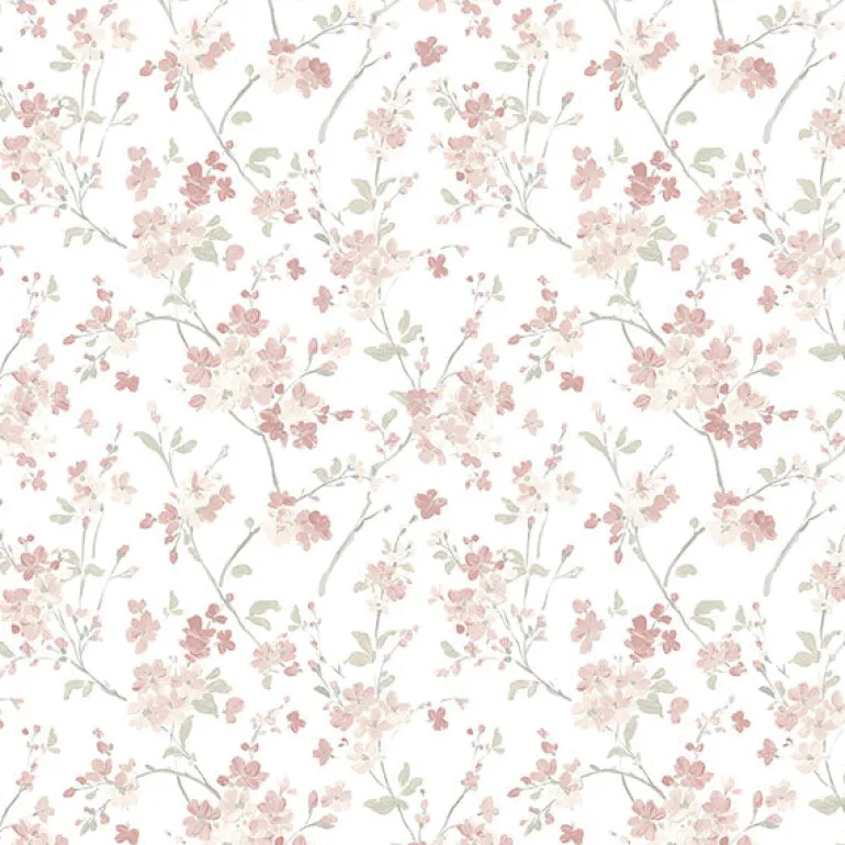 3122-10908 Glinda Rose Floral Trail Wallpaper