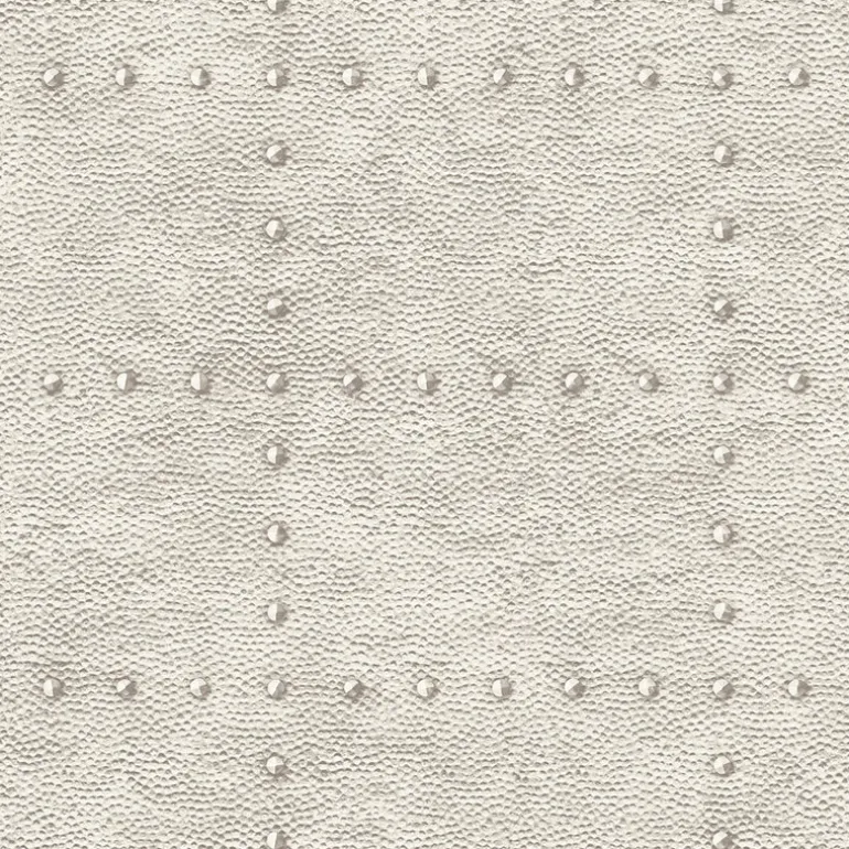 2922-25371 Goldberg Ivory Hammered Metal Wallpaper