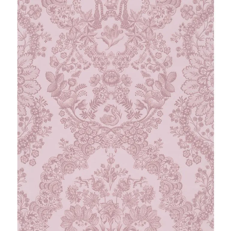 375043 Grillig Light Pink Damask Wallpaper