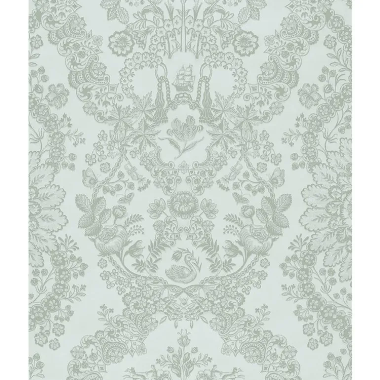 375041 Grillig Mint Damask Wallpaper