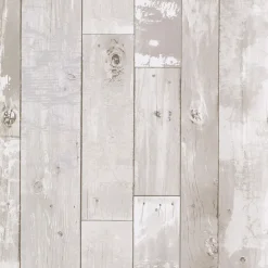 2767-20131 Harbored Light Grey Distressed Wood Panel Wallpaper