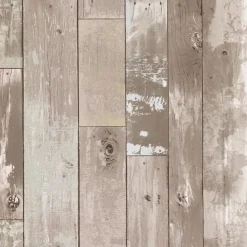 2767-20132 Harbored Neutral Distressed Wood Panel Wallpaper