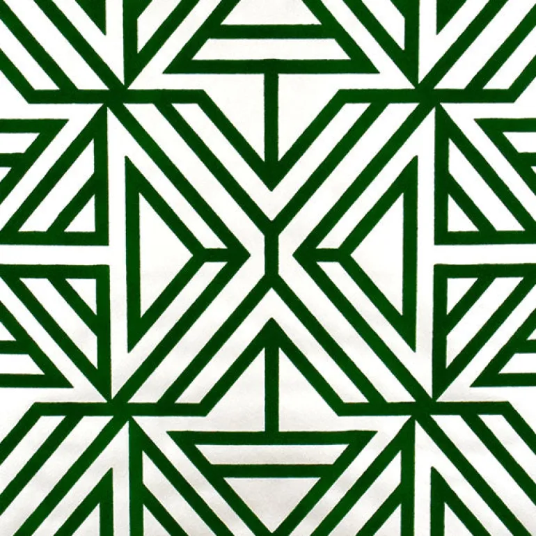 2902-87332 Helios Green Geometric Wallpaper