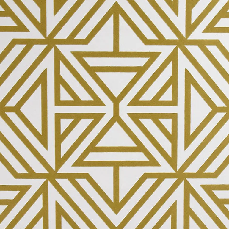 2902-87330 Helios Mustard Geometric Wallpaper