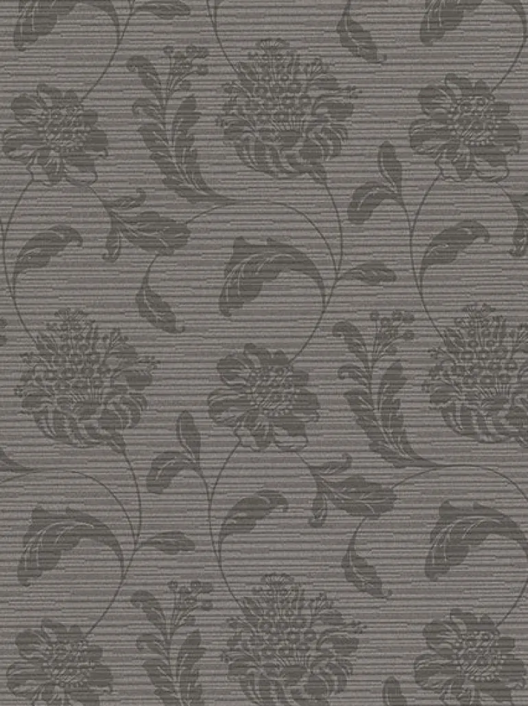 2910-2754 Holiday Charcoal Jacobean Wallpaper