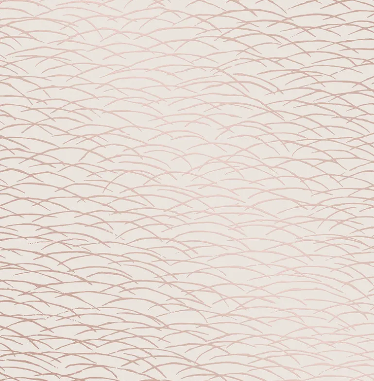 2889-25244 Hono Rose Gold Abstract Wave Wallpaper